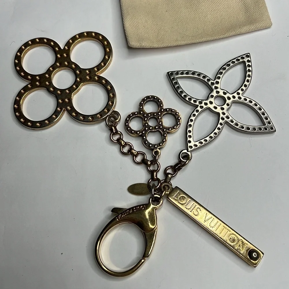 LOUIS VUITTON BIJOUX SAC TAPAGE CHARM KEY RING BAG JEWELRY